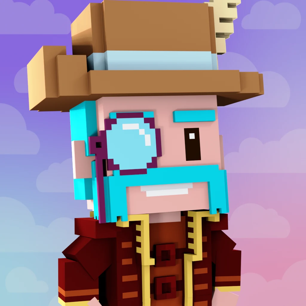 Pirate #9126 voxel render