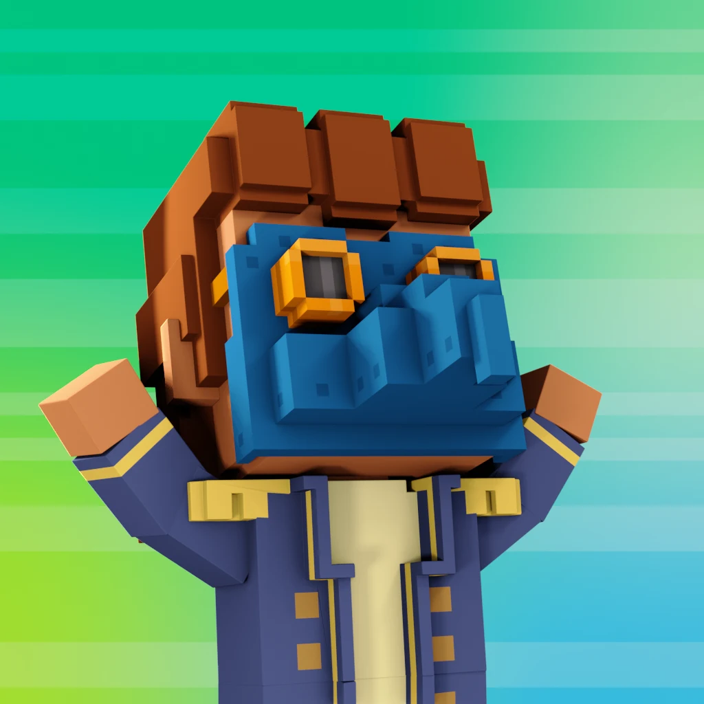 Pirate #9127 voxel render