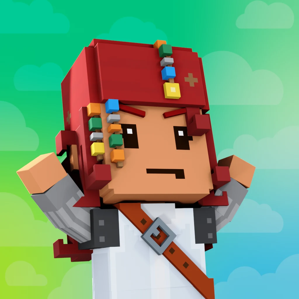 Pirate #9128 voxel render