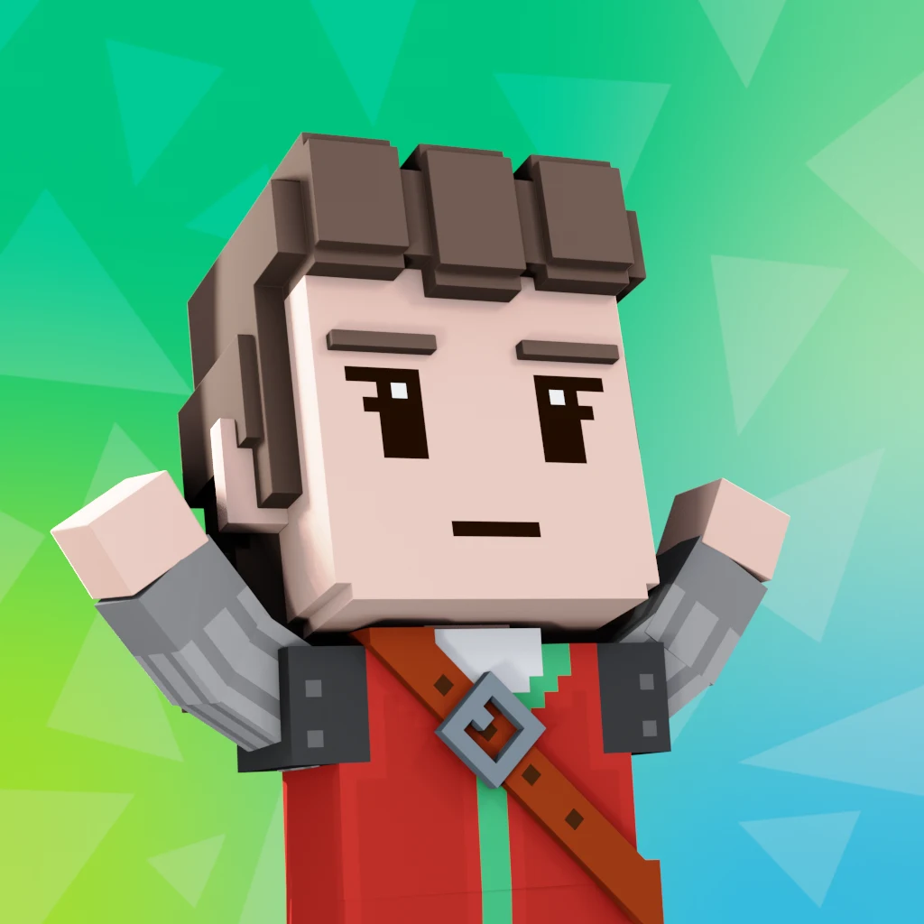 Pirate #9129 voxel render