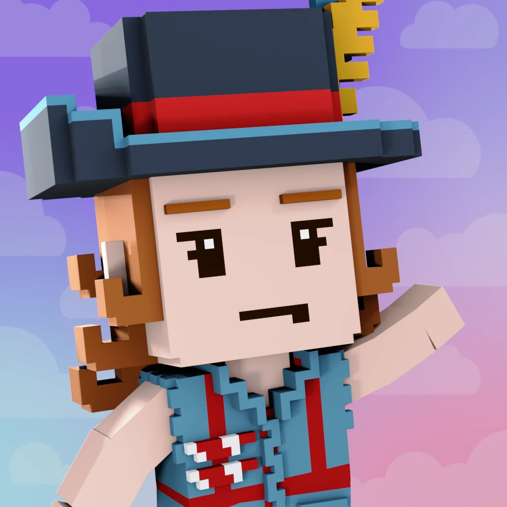 Pirate #9135 voxel render