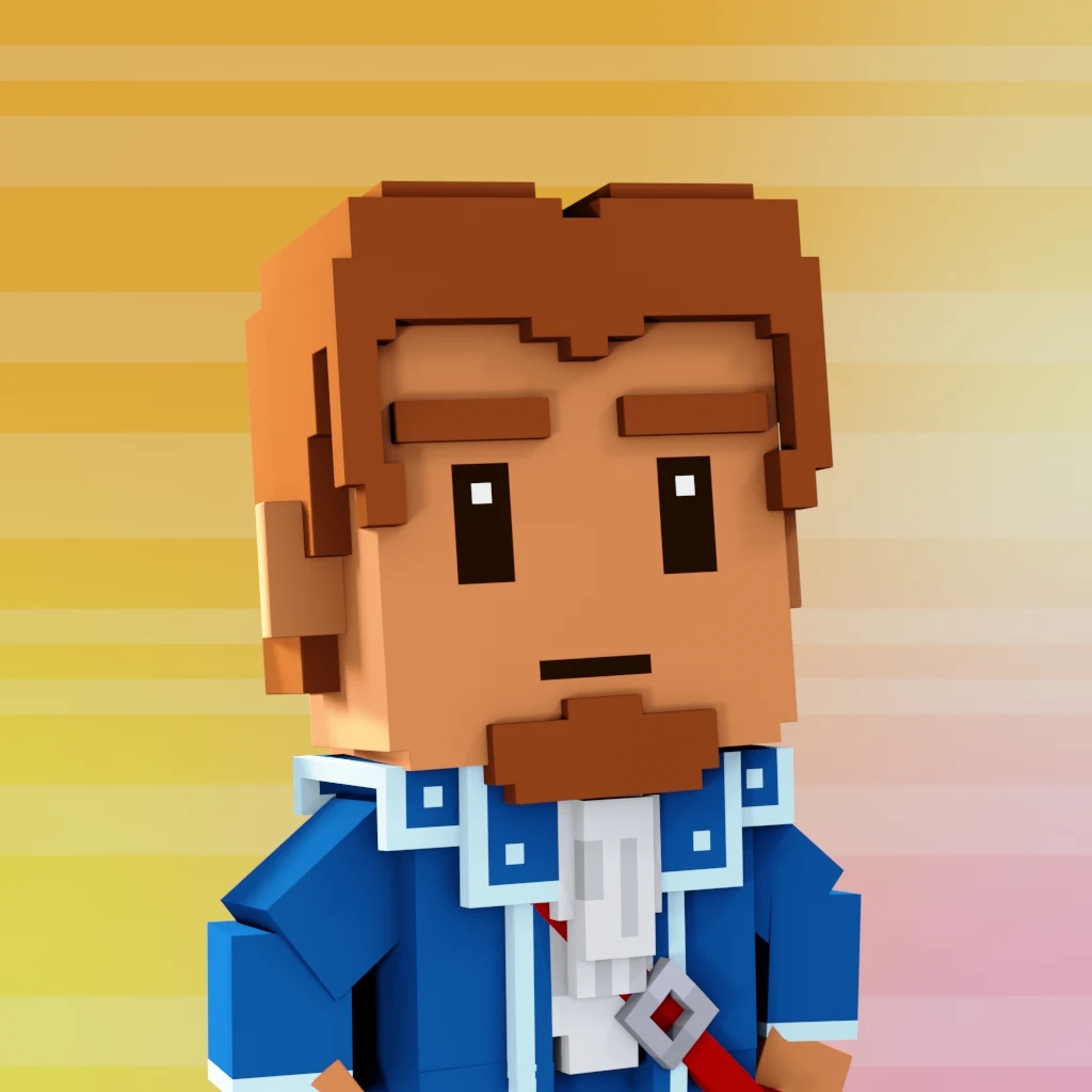 Pirate #9136 voxel render