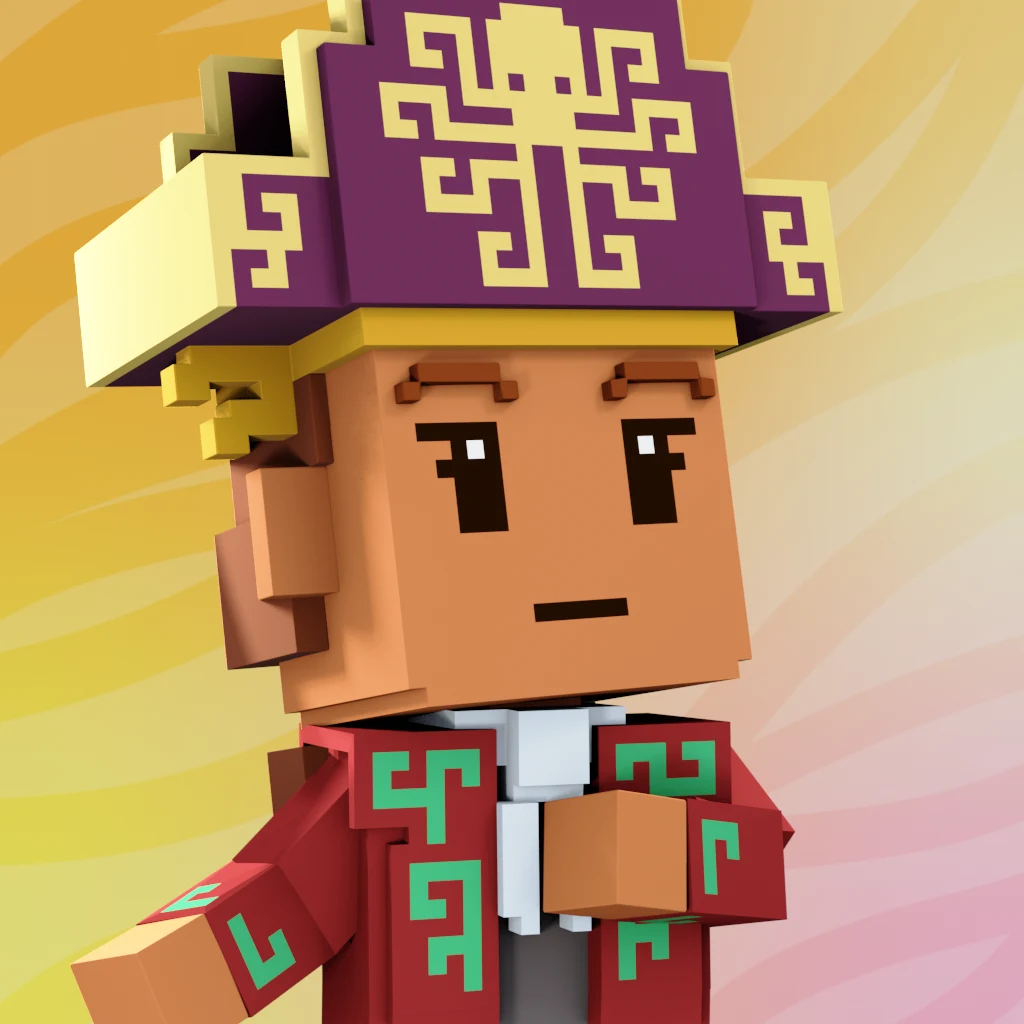 Pirate #914 voxel render