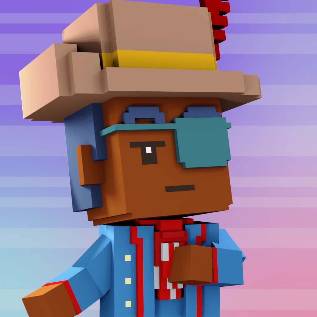 Pirate #9140 voxel render