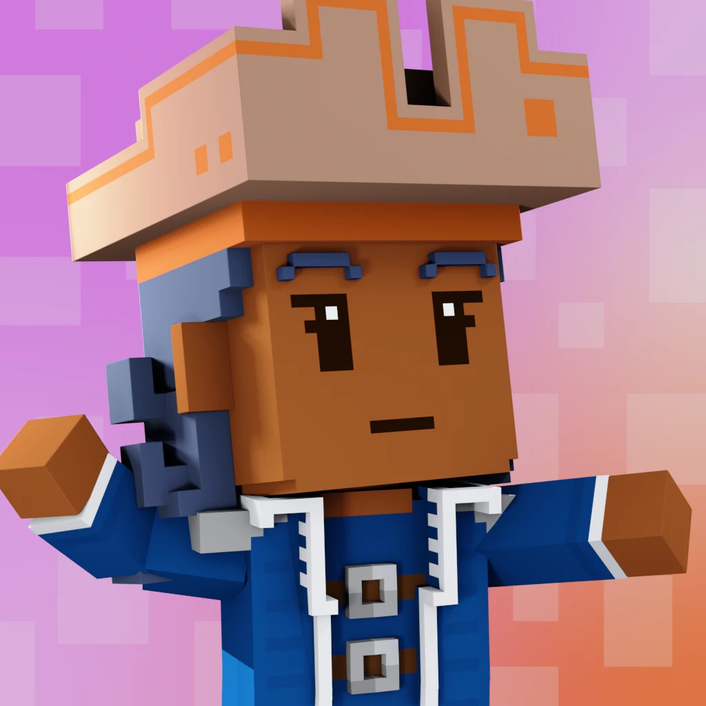 Pirate #9141 voxel render
