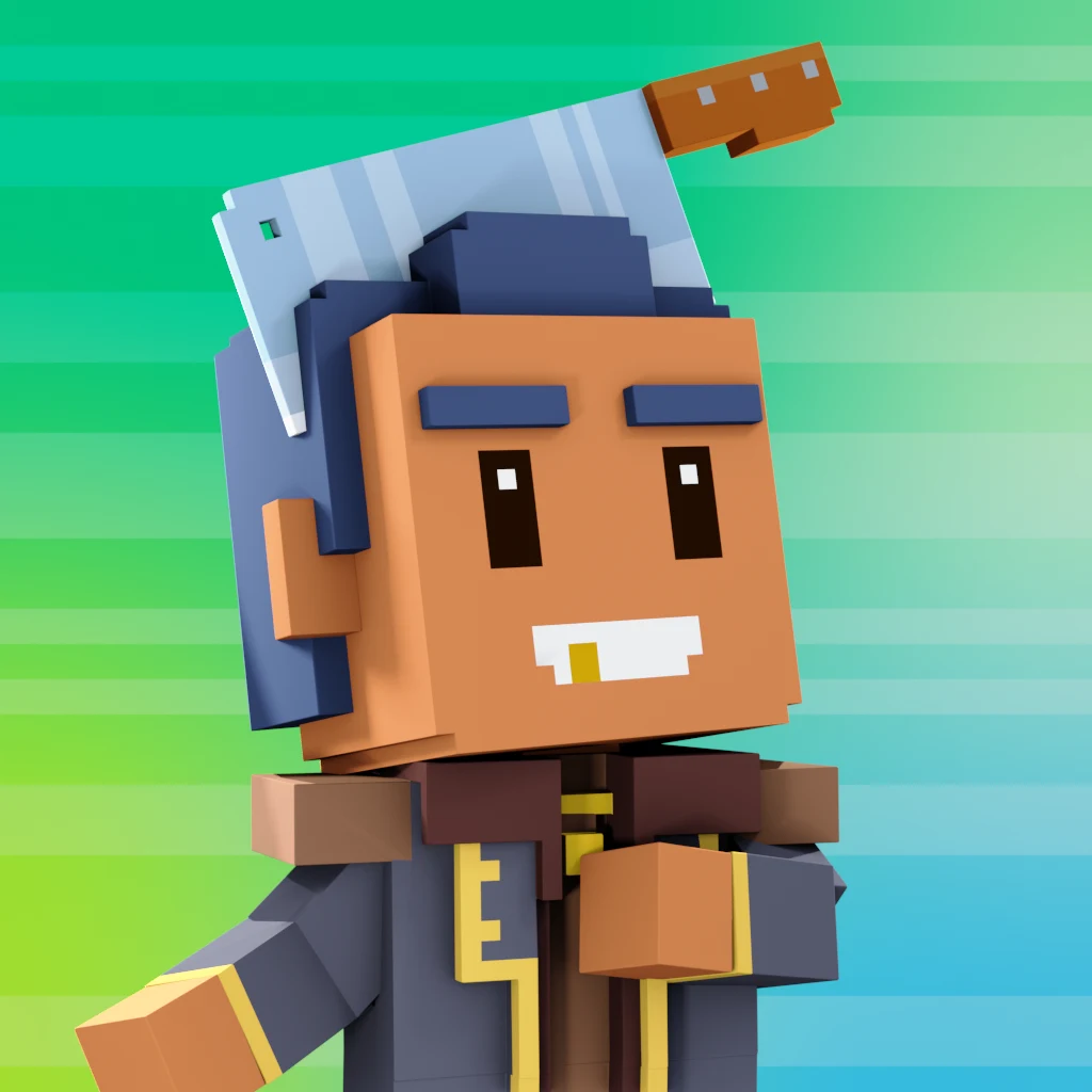 Pirate #9147 voxel render