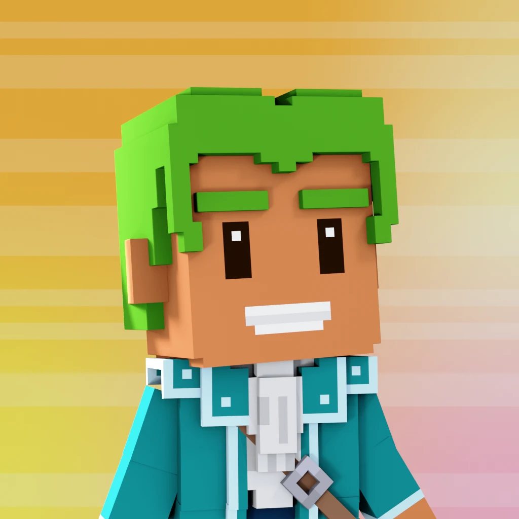 Pirate #9154 voxel render