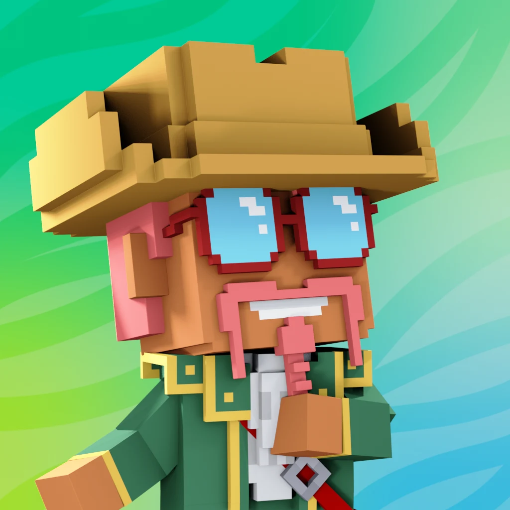 Pirate #916 voxel render