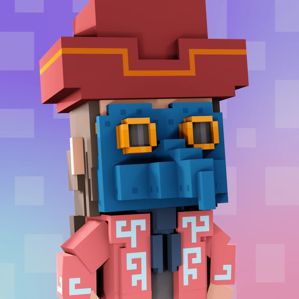 Pirate #9160 voxel render