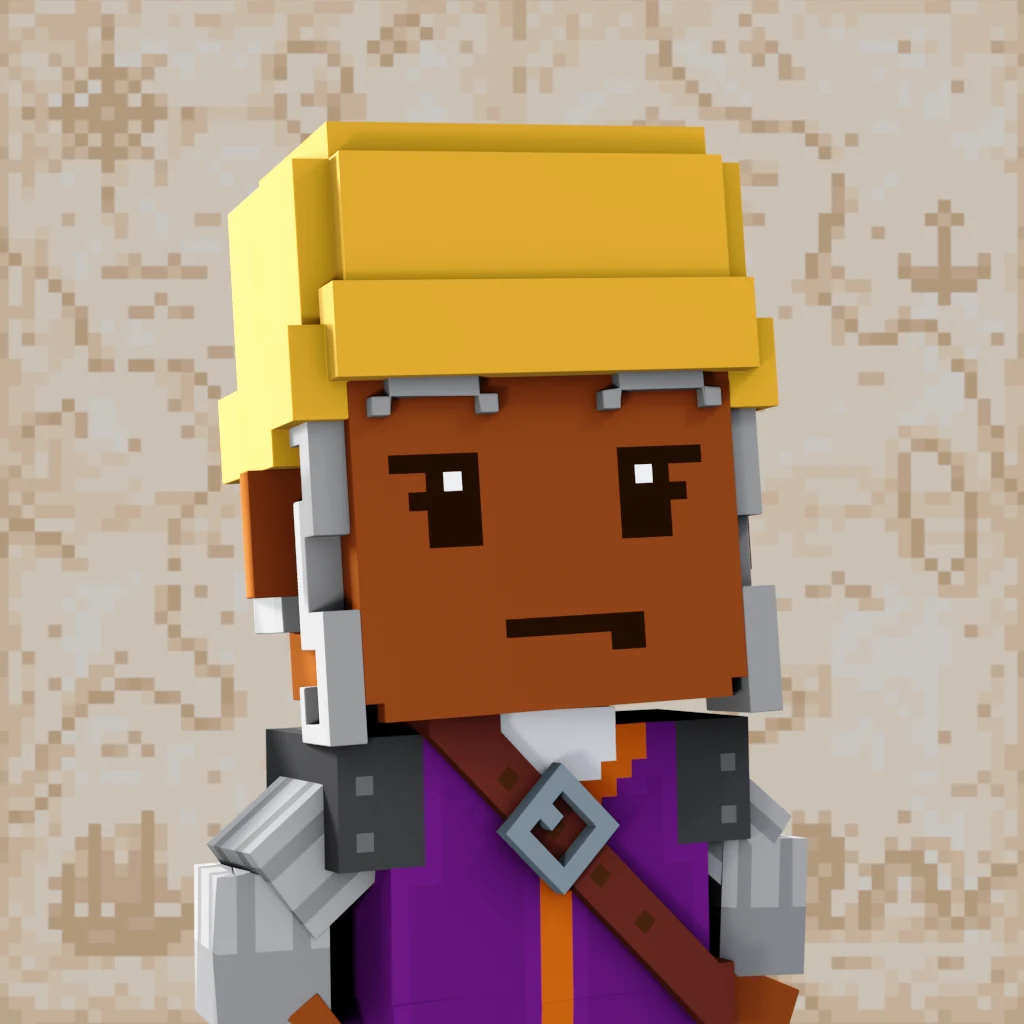 Pirate #9162 voxel render