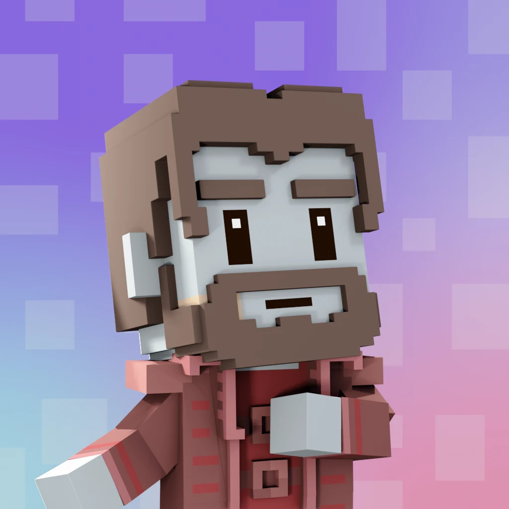 Pirate #9169 voxel render