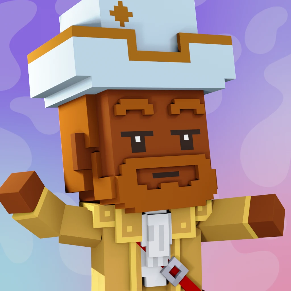 Pirate #917 voxel render
