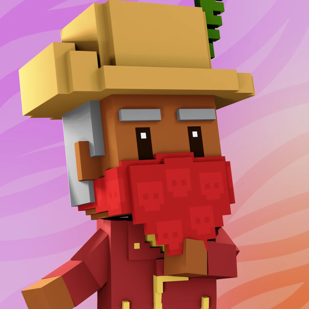 Pirate #9174 voxel render
