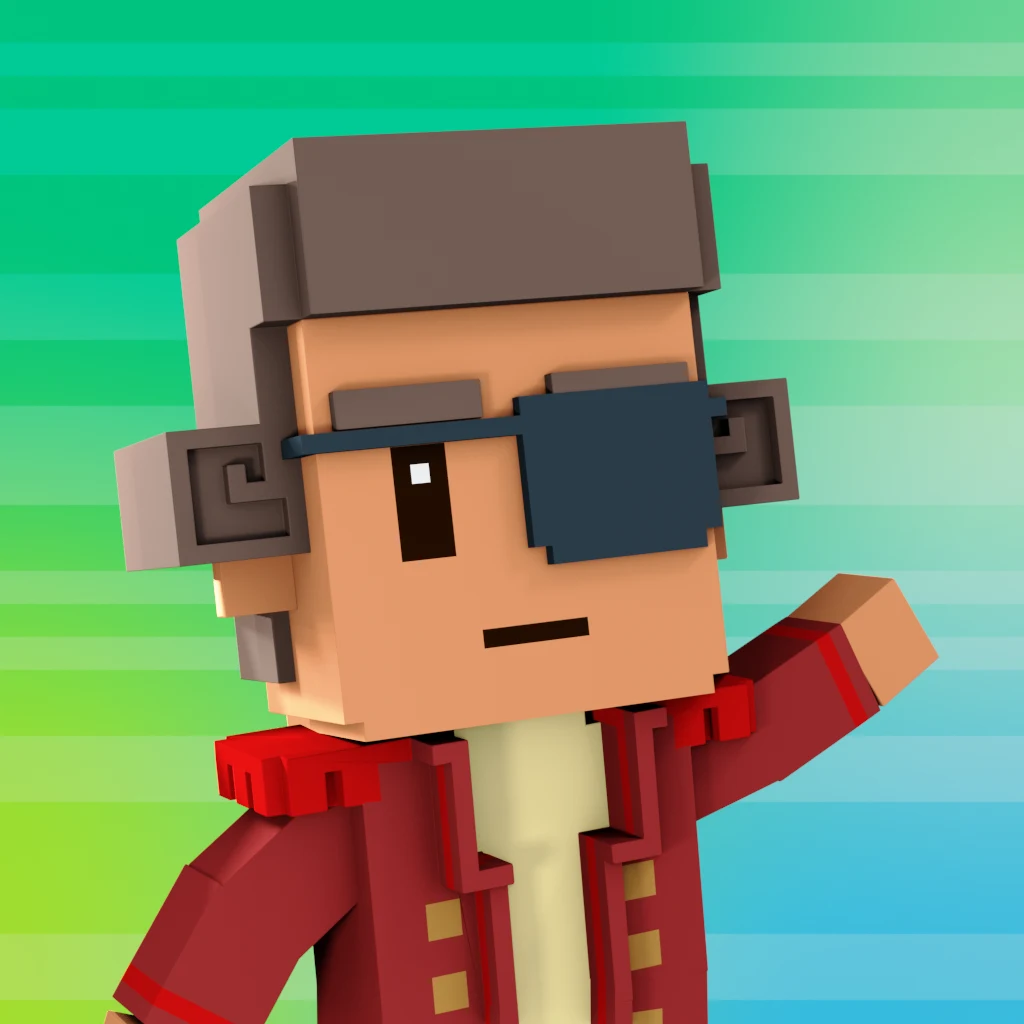 Pirate #9178 voxel render