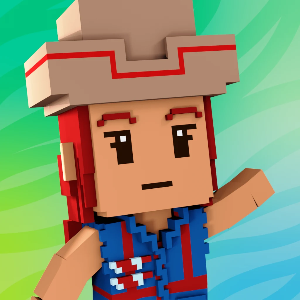 Pirate #9183 voxel render