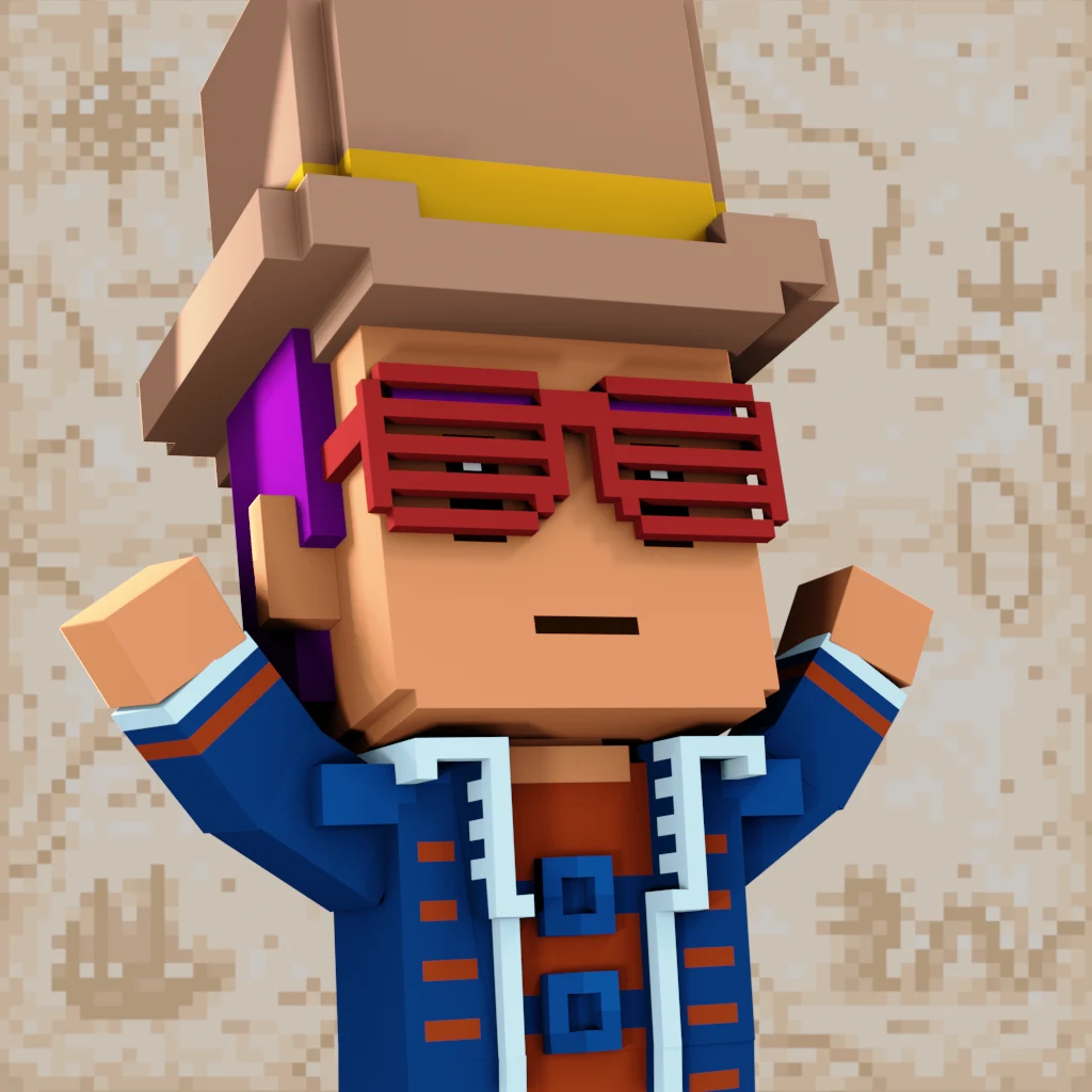 Pirate #9185 voxel render