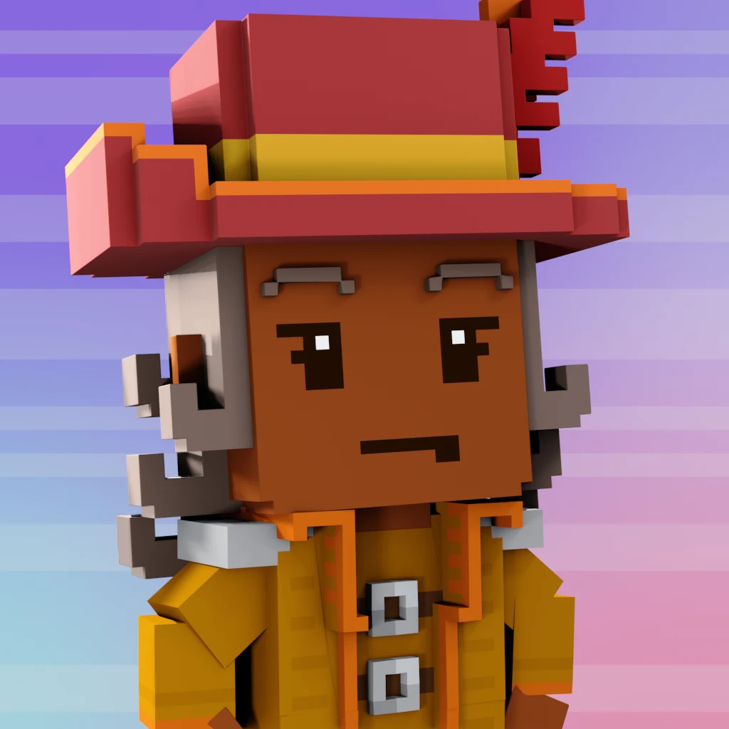 Pirate #9188 voxel render