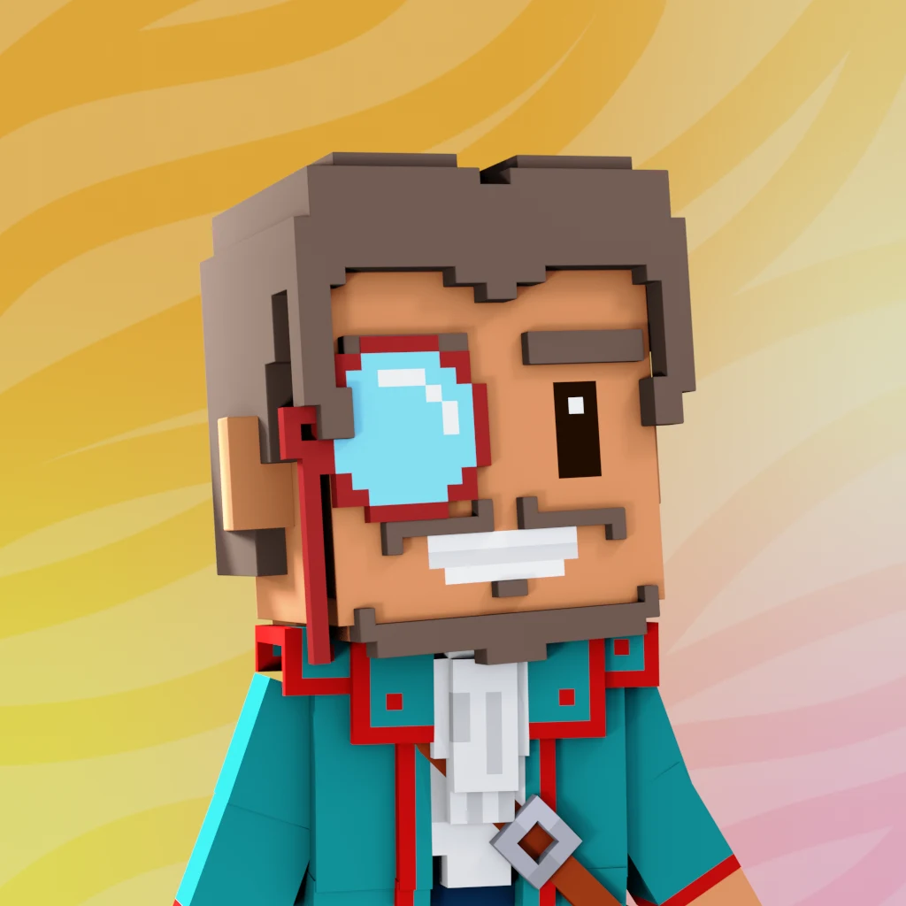 Pirate #9189 voxel render