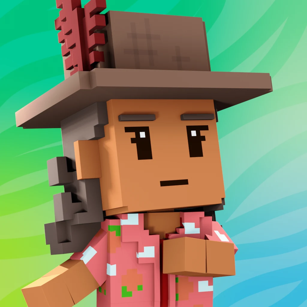 Pirate #919 voxel render