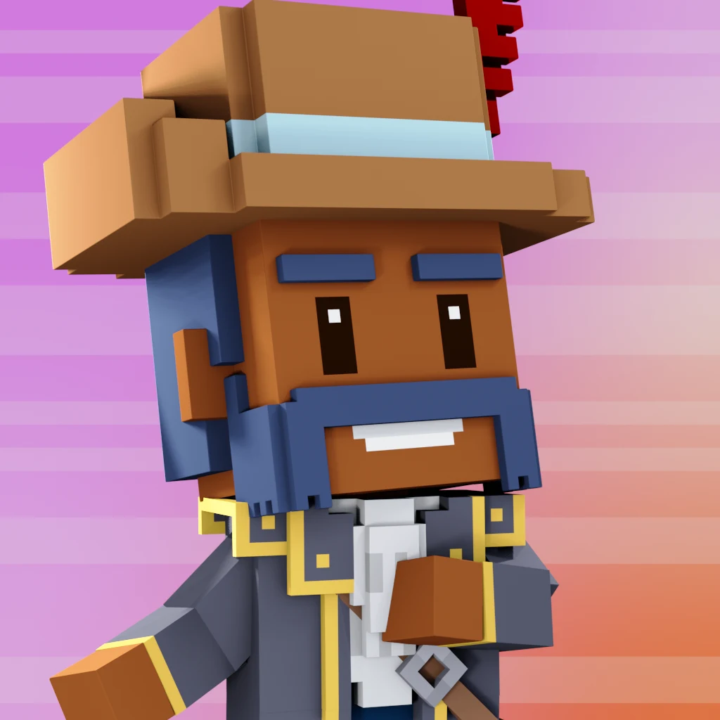 Pirate #9191 voxel render