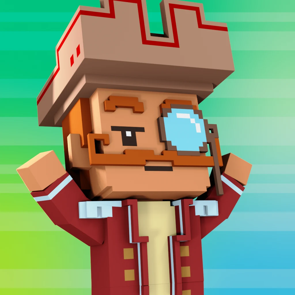 Pirate #9195 voxel render