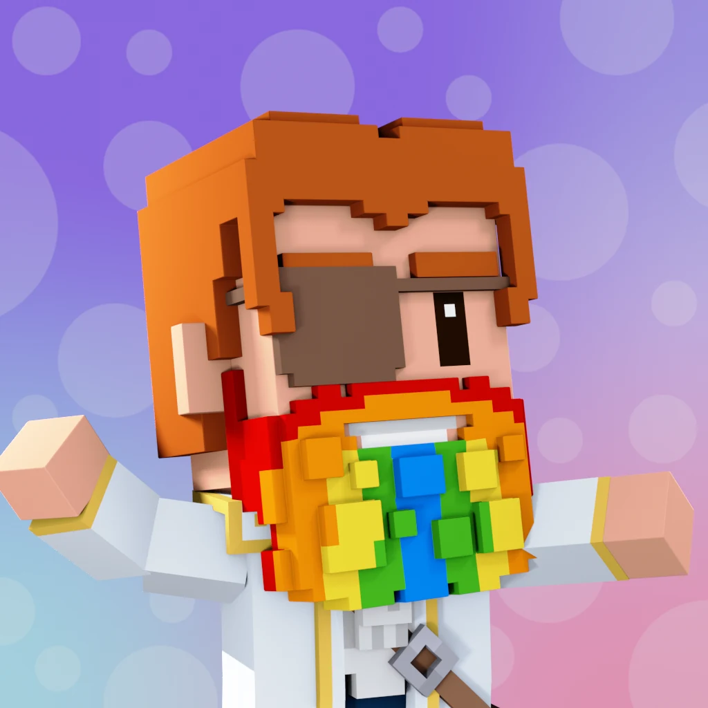 Pirate #9196 voxel render