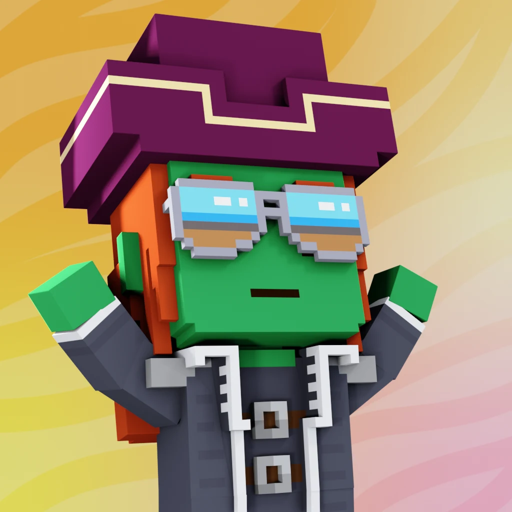 Pirate #9200 voxel render
