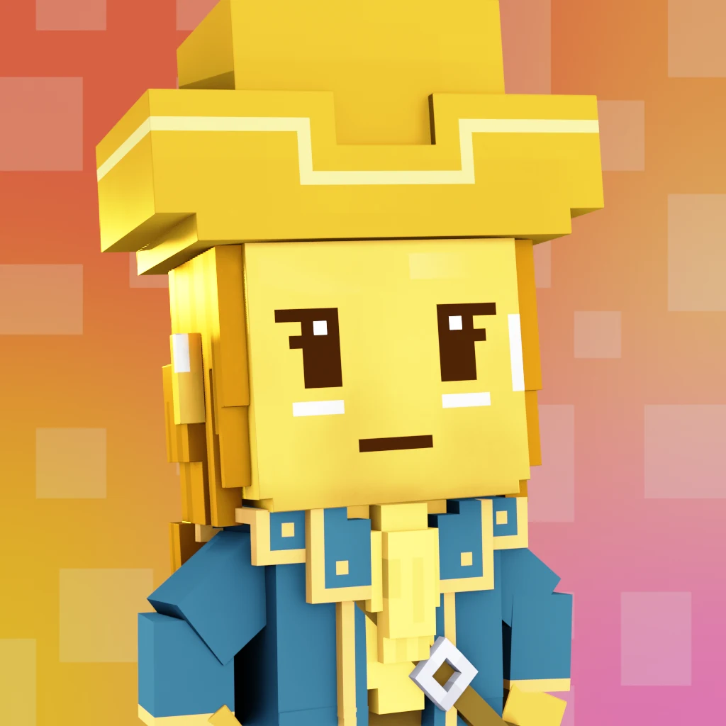 Pirate #9205 voxel render