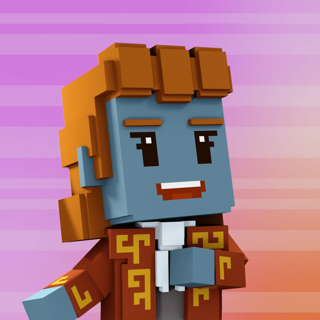 Pirate #9211 voxel render