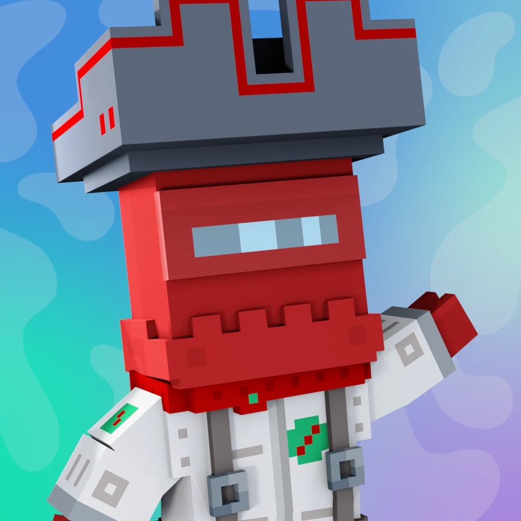 Pirate #9216 voxel render