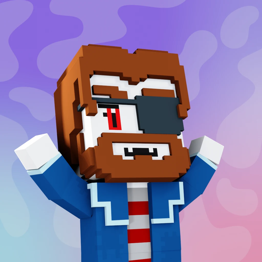 Pirate #922 voxel render