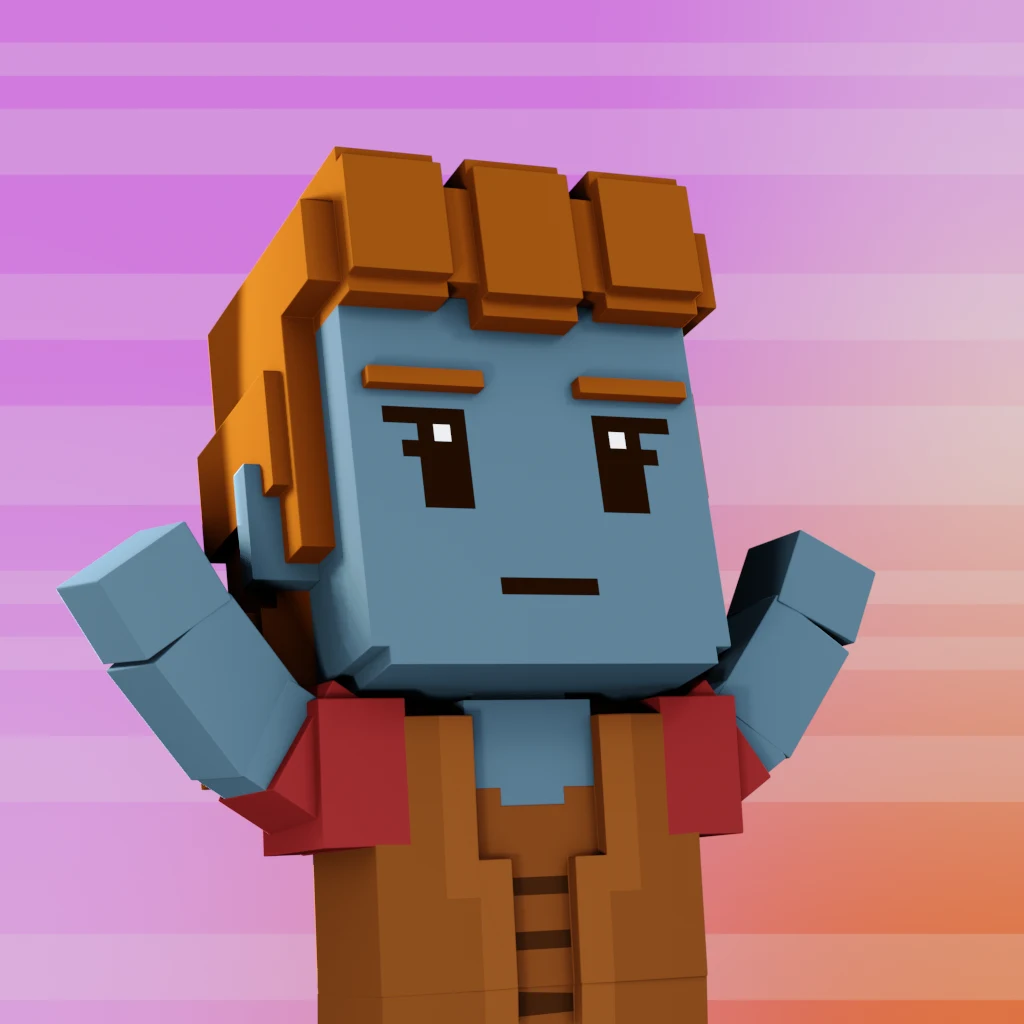 Pirate #9223 voxel render
