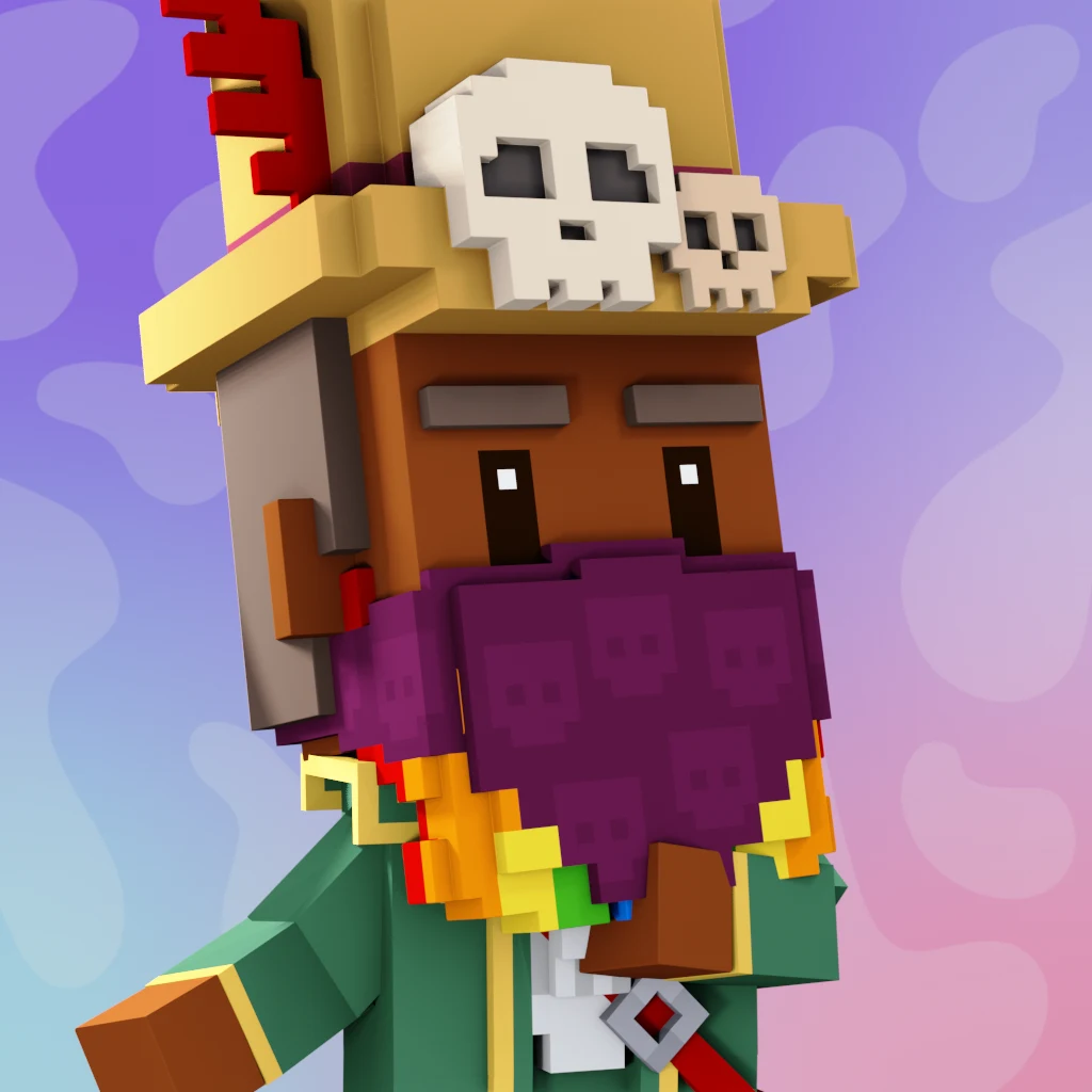 Pirate #9225 voxel render