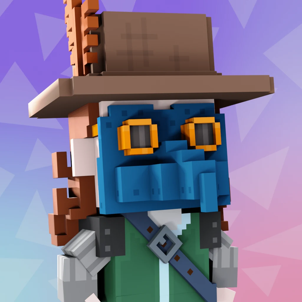 Pirate #923 voxel render