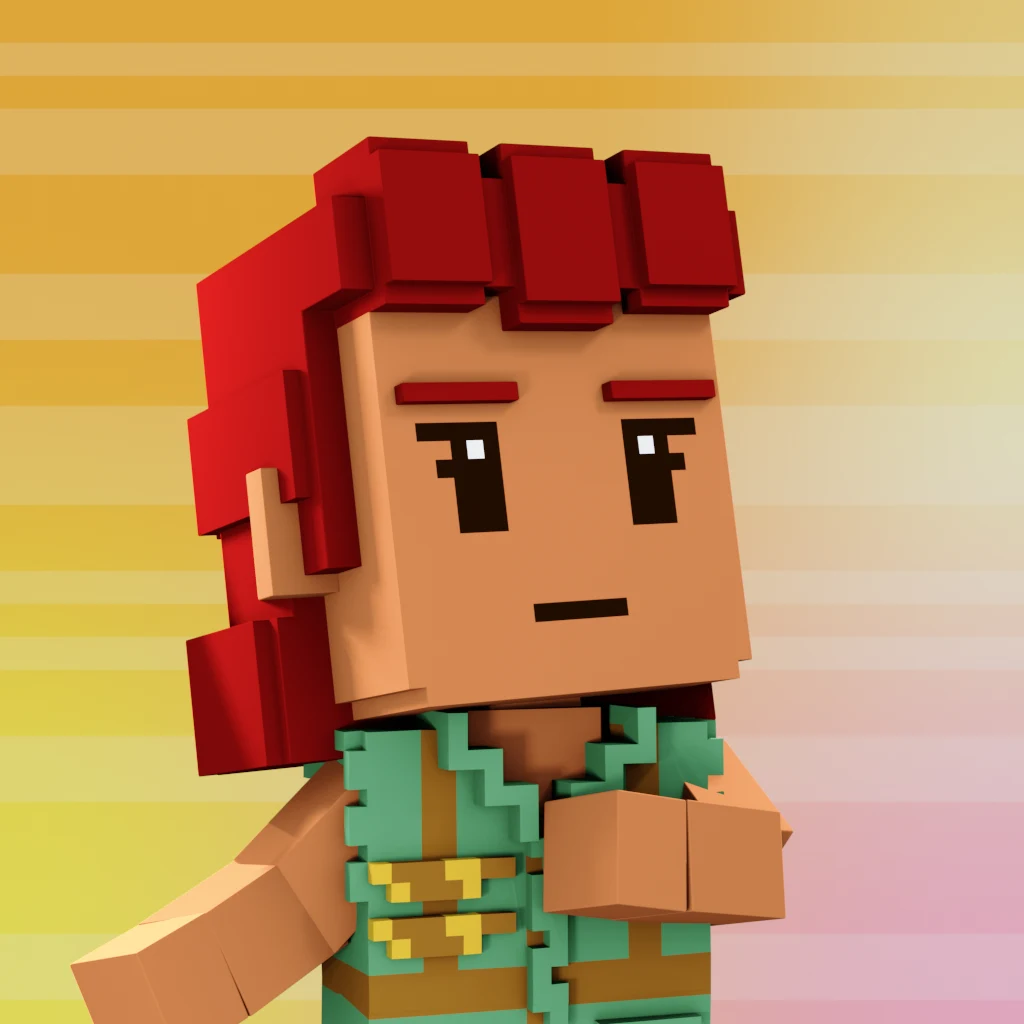 Pirate #9240 voxel render