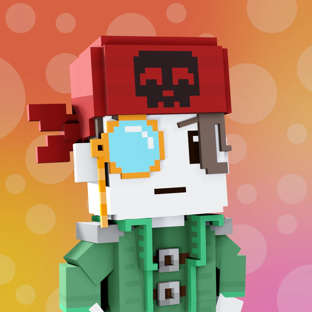 Pirate #9244 voxel render