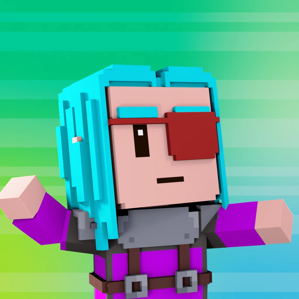 Pirate #9252 voxel render