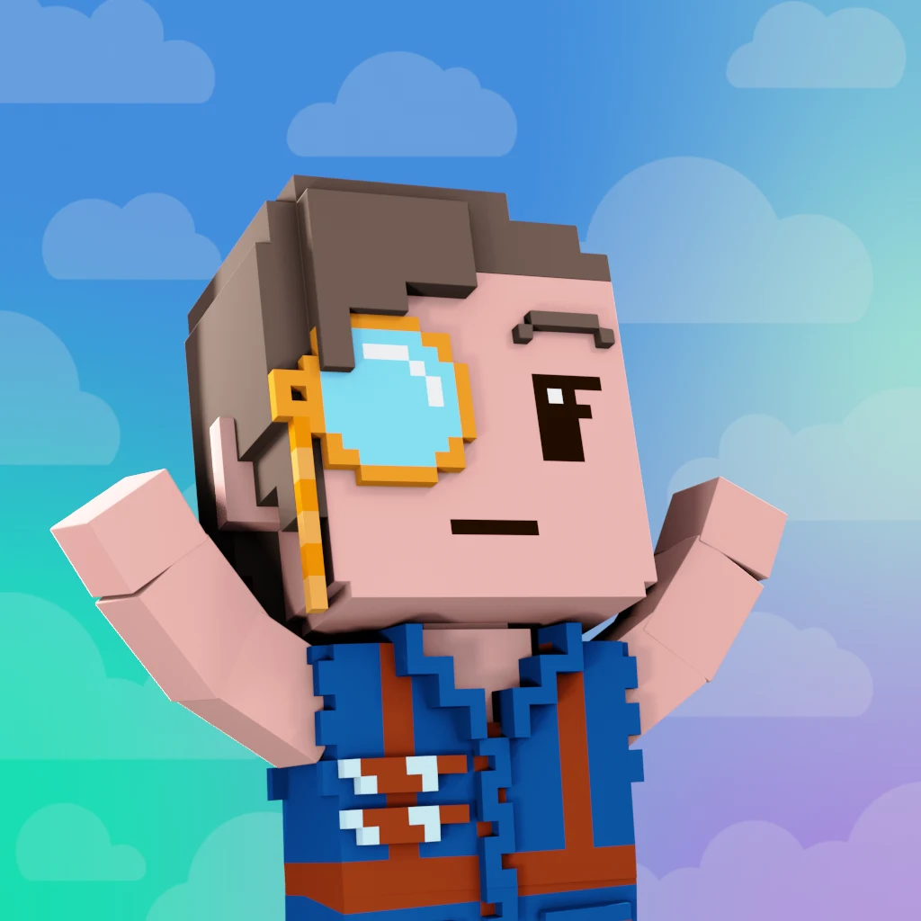 Pirate #9255 voxel render