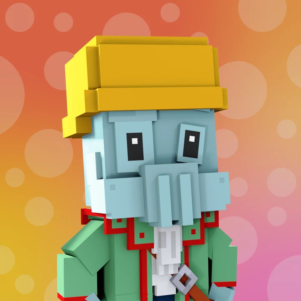 Pirate #926 voxel render