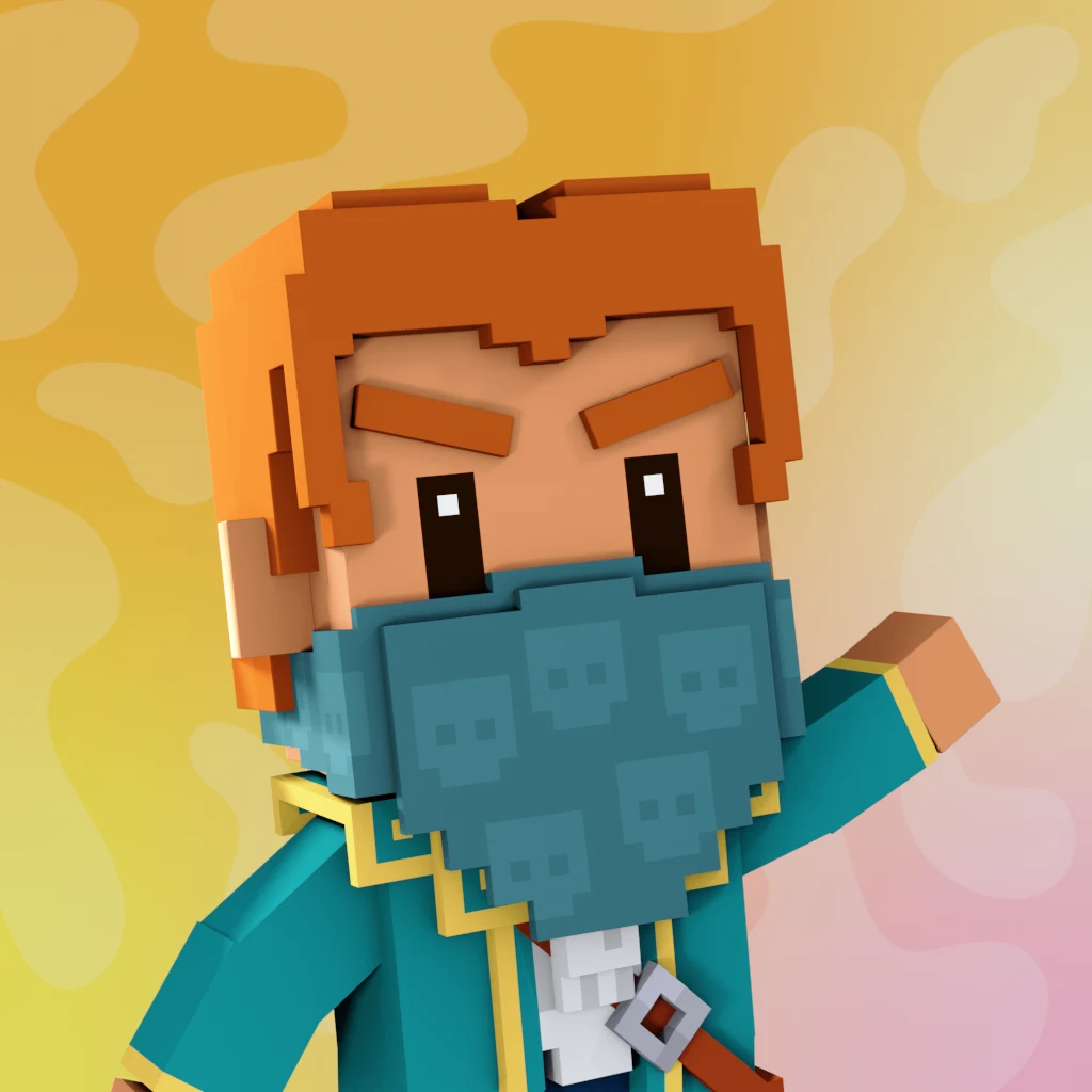 Pirate #9261 voxel render