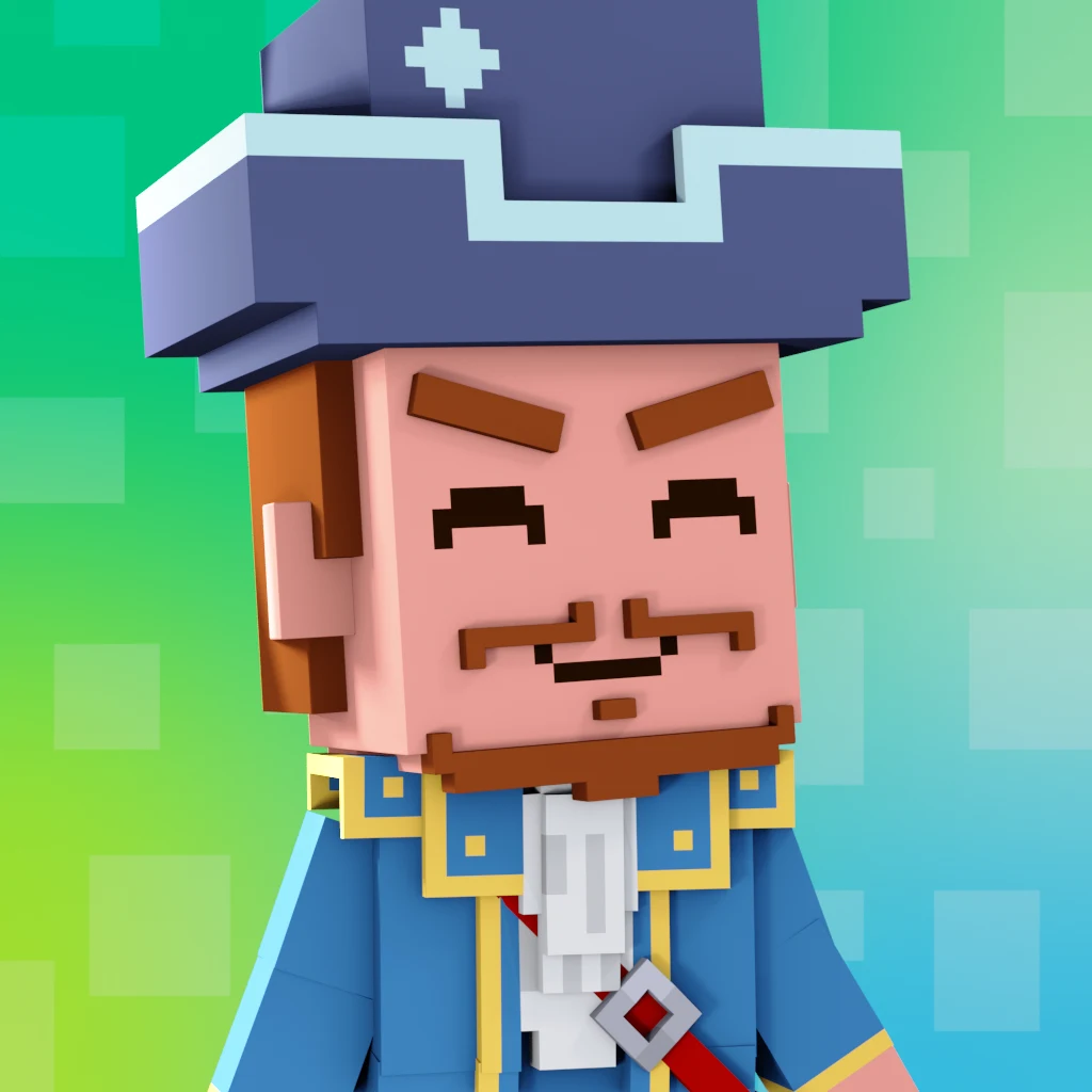 Pirate #9264 voxel render