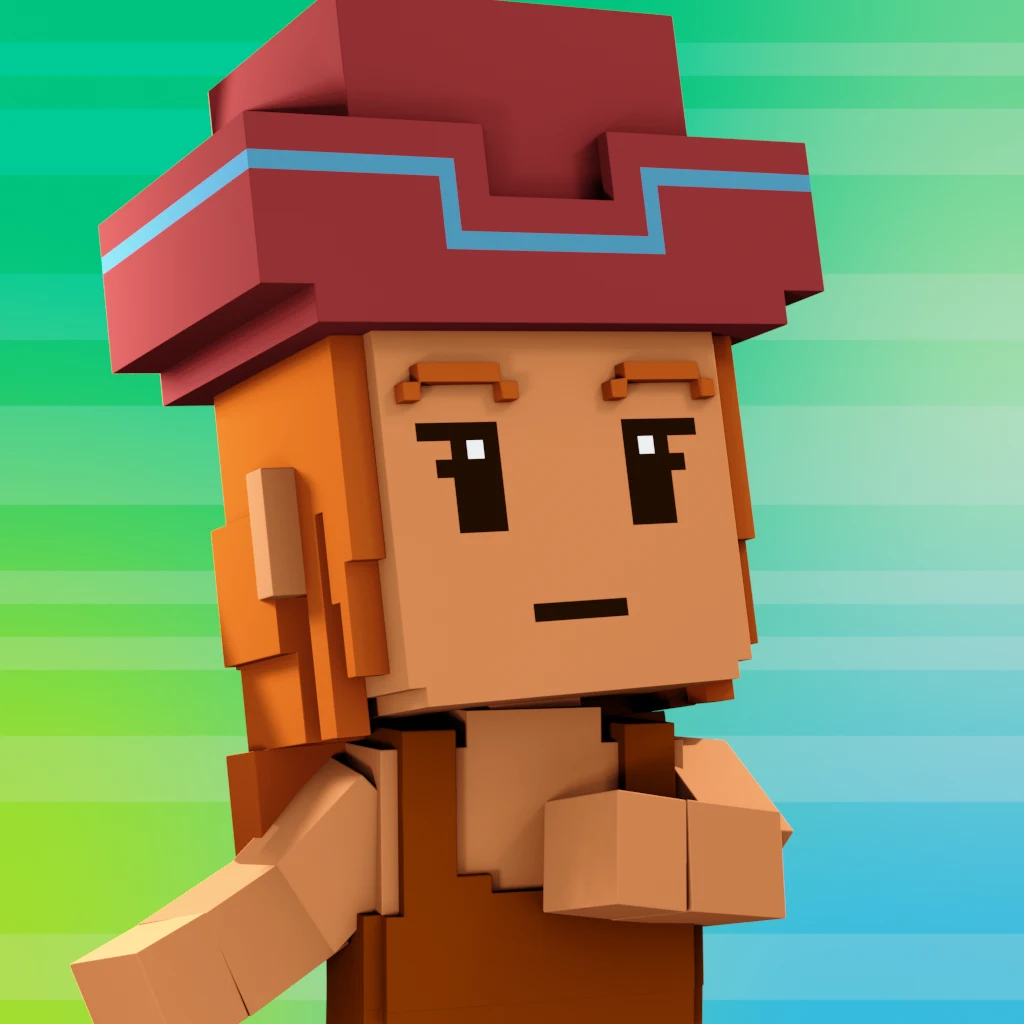 Pirate #9268 voxel render