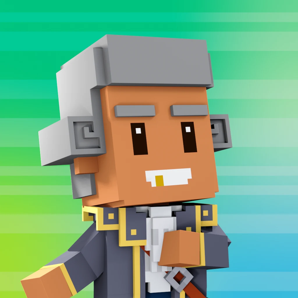 Pirate #9271 voxel render