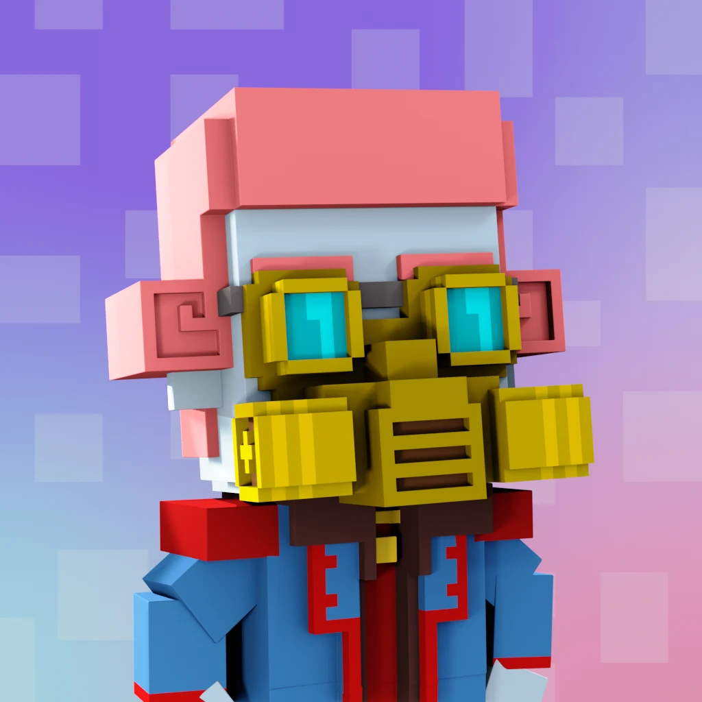 Pirate #9272 voxel render