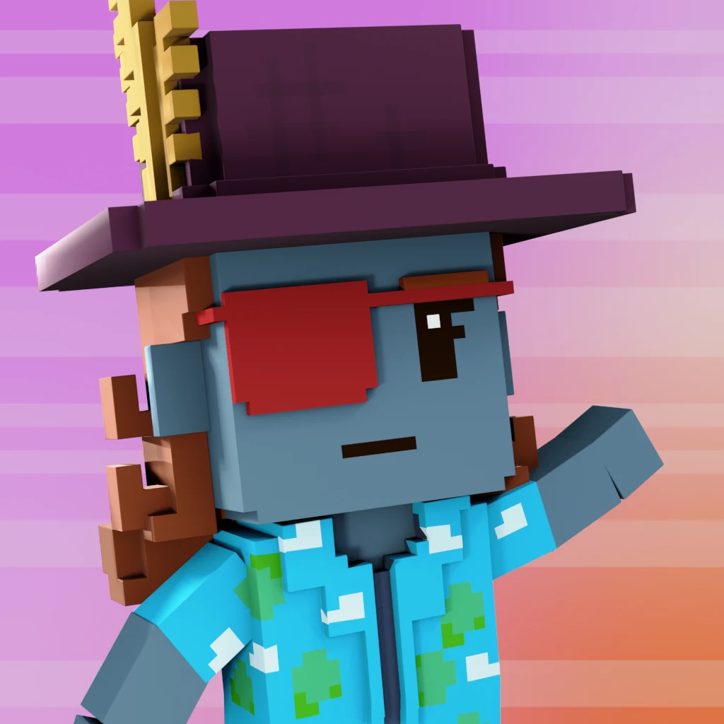 Pirate #9273 voxel render