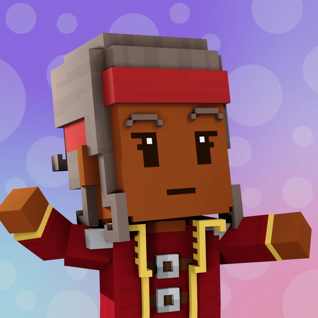 Pirate #9275 voxel render