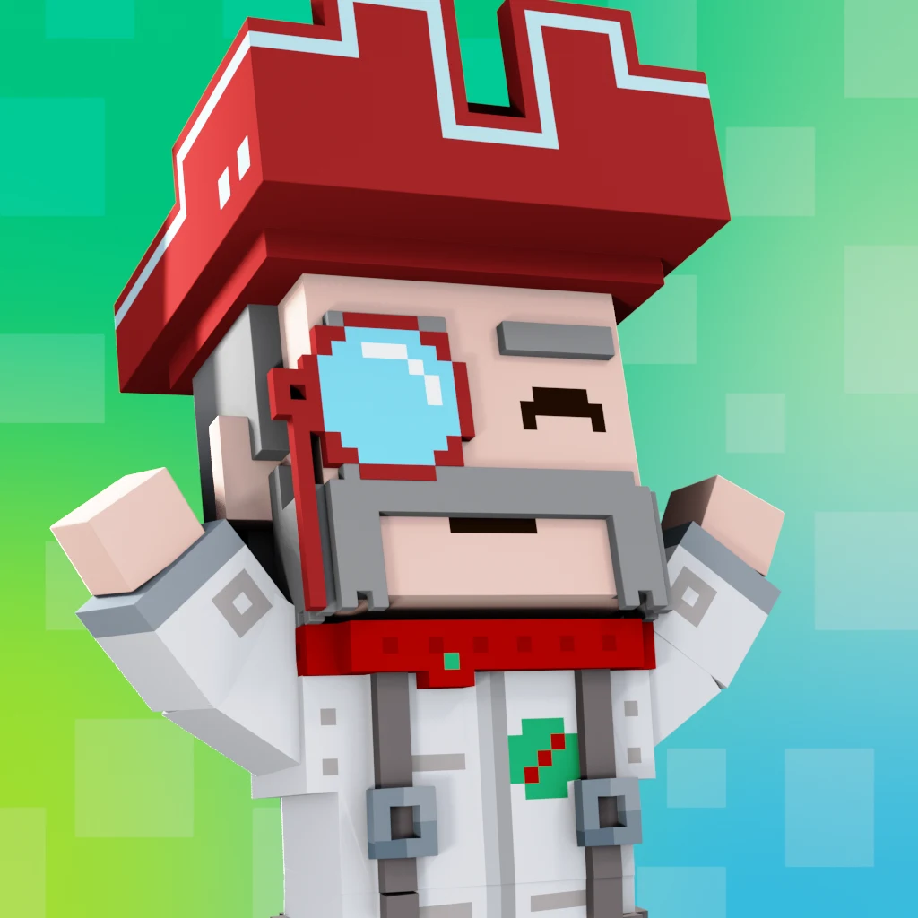 Pirate #9283 voxel render