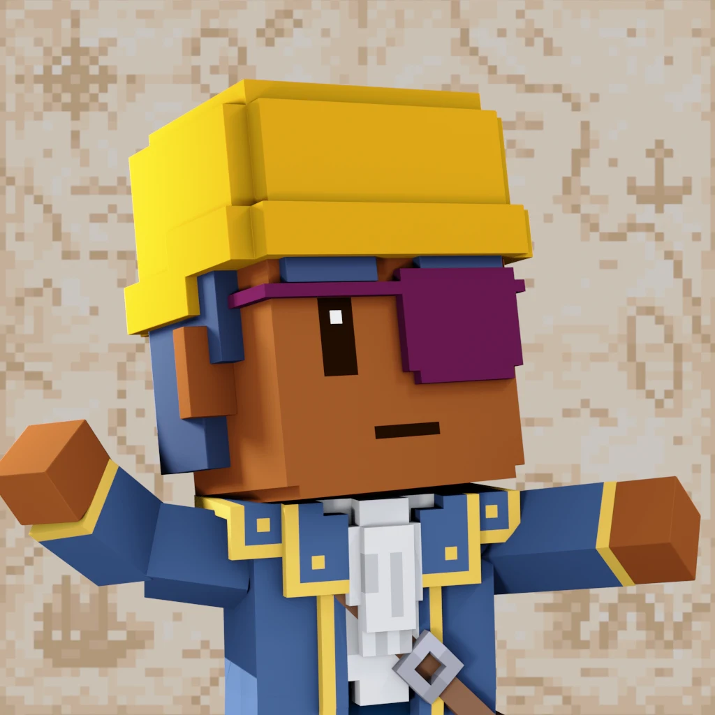 Pirate #9284 voxel render
