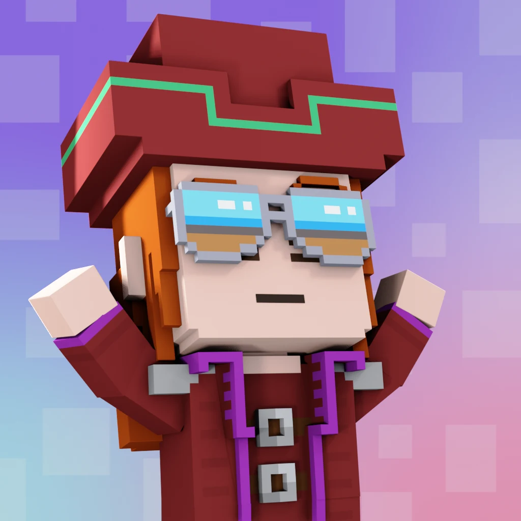 Pirate #9285 voxel render
