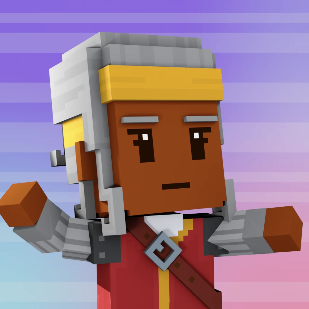 Pirate #9287 voxel render